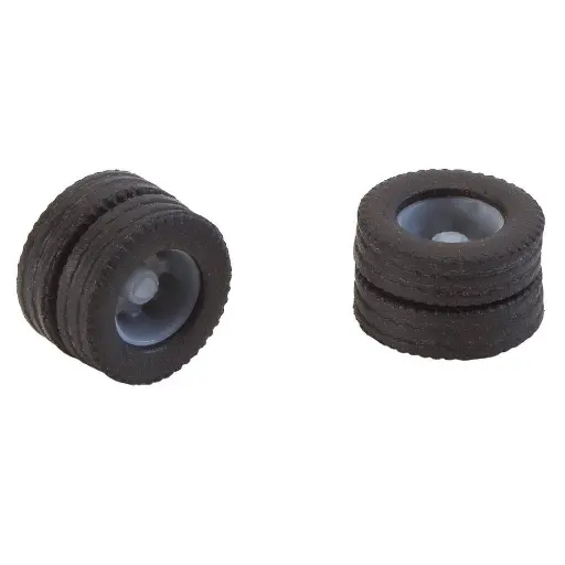 [FA163111] Lot de 2 Pneus + Jantes - 7.5T - Faller 163111 - HO 1/87