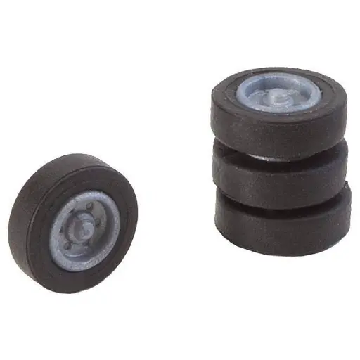 [FA163107] Lot de 4 pneus avec jantes pour camions Car System - FALLER 163107 - N 1/160