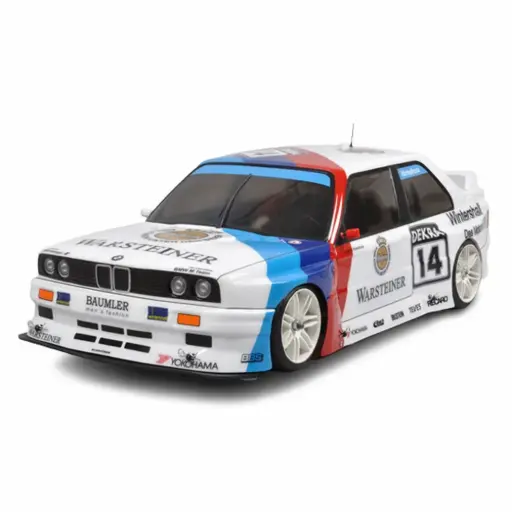 [08058L] Carrosserie BMW M3 E30 transparente + châssis + stickers + supports - FG Modellsport 08058L - 1/5