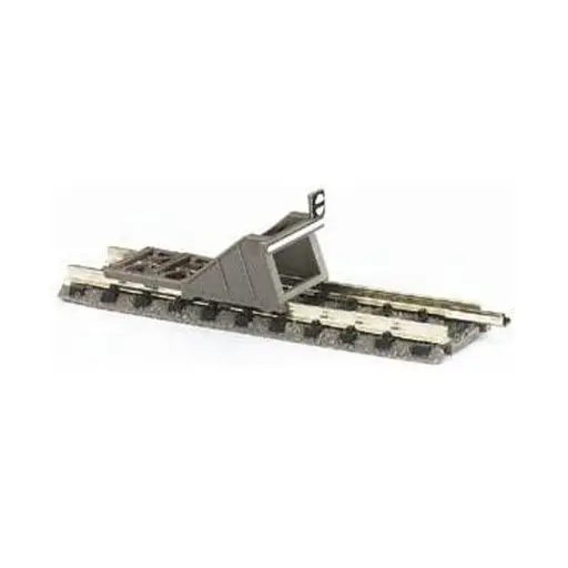 [FL9116] Rail droit ballasté avec butoir/heurtoir - 57.5mm Fleischmann 9116 - N : 1/160 - Code 80