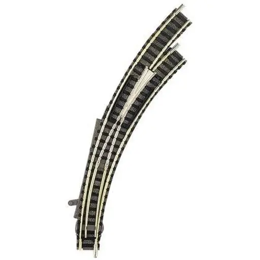 [FL9169] Aiguillage courbe droite R1/R2 Fleischmann 9169 cœur métal code 80 - N 1/160