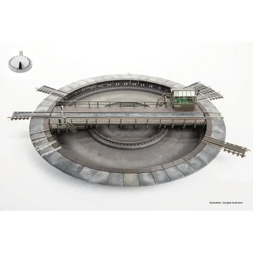 [FL665201] Plaque tournante à commande électrique pour système AC à 3 rails - Fleischmann 665201