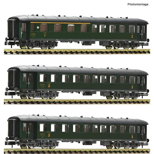 [FL6260067] Coffret de 3 voitures - Fleischmann 6260067 - SNCF - N 1/160 - EP. III - 2R