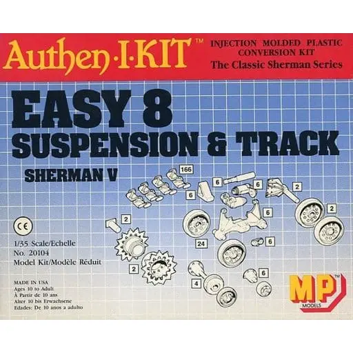 [GL20104] Easy 8 Suspension & Track pour Sherman V - MP Models 20104 - 1/35