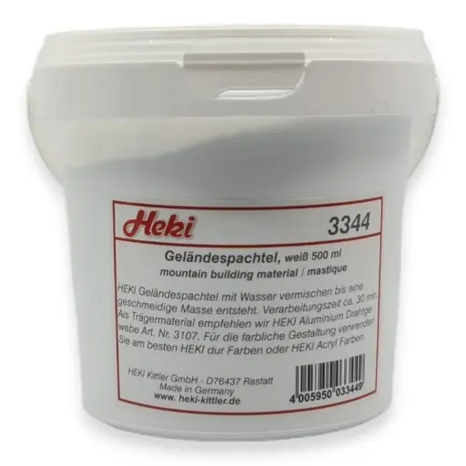 [HE3344] Plâtre / Enduit - Blanc - HEKI 3344 - Échelle Universelle - 500 mL