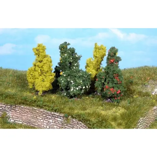 [HE1182] 5 Arbustes - Vert - HEKI 1182 - Échelle HO / TT / N - 60 mm