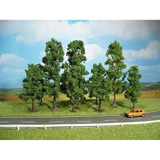 [HE1323] 10 Hêtres - Vert foncé - HEKI 1323 - Échelle HO / TT - 100 à 180 mm