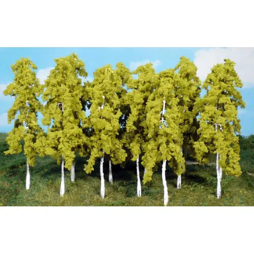 [HE1412] Lot de 14 bouleaux 14 cm - HEKI 1412 -  H0 / TT / N / Z