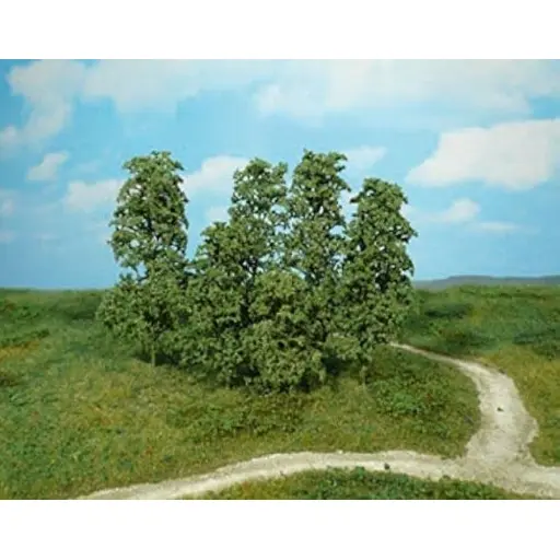 [HE1642] 12 Arbres et buissons - Vert foncé - HEKI 1642 - Échelle HO / TT / N / Z