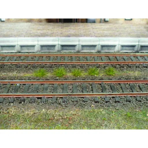 [HE1801] 100 Touffes d'herbes été - Vert - HEKI 1801 - Échelle HO / TT / N - 50 à 60 mm