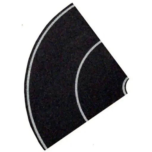 [HE6581] Lot de 4 virages en béton à 90 °