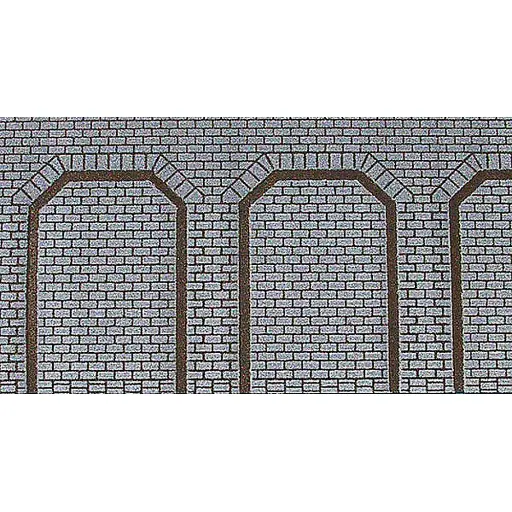 [HE72012] Lot de 2 plaques avec arcades trapèzes 50x12 cm