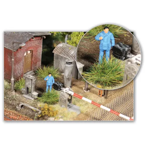 [HE1807] Touffes d'herbe d'été XL / 50 pièces