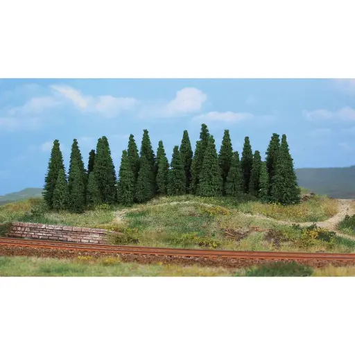 [HE2240] 30 sapins 4 - 7 cm - Heki 2240 - N 1/160 / Z 1/220