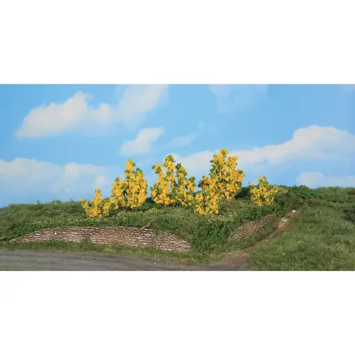[HE11800] 6 buissons de forsythia 3-6 cm - Heki 11800 - Échelle universelle