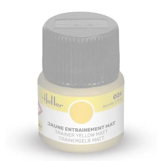 [HE9024] Peinture Acrylique 024 - Jaune Tapis D'Entrainement - Heller 9024 - 12ML