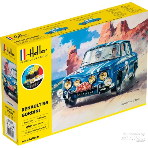 [HE56700] Kit Démarrage Renault R8 Gordini - Heller 56700 - 1/24