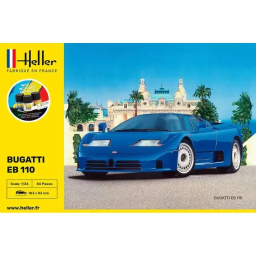 [HE56738] Kit de démarrage - Bugatti EB 110 - Heller 56738 - 1/24