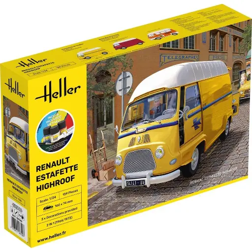 [HE56740] Kit de démarrage - Estafette Highroof - Heller 56740 - 1/24