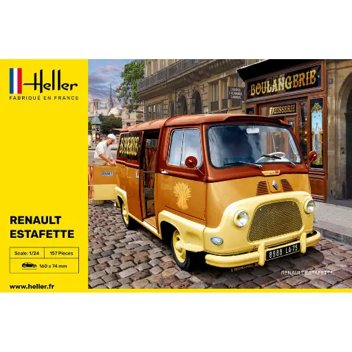 [HE56743] Kit de démarrage - Renault Estafette - Nouveau Moule - Heller 56743 - 1/24