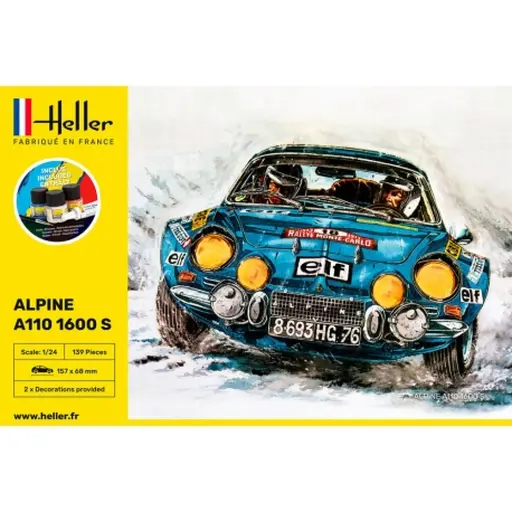 [HE56745] Kit de démarrage - Alpine A110 (1600) - Heller 56745 - 1/24