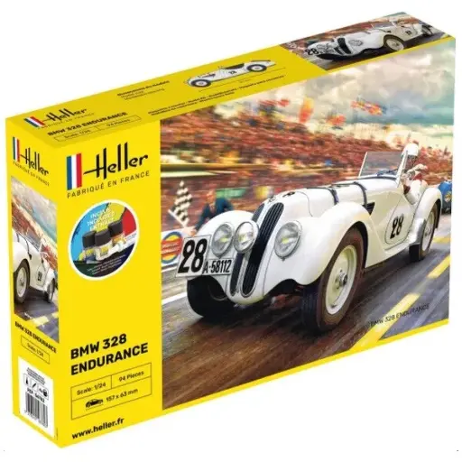 [HE56782] Kit de démarrage - BMW 328 Endurance - Heller 56782 - 1/24