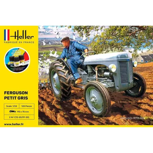 [HE57401] Kit de démarrage - Tracteur Ferguson "Le Petit Gris" - Heller 57401 - 1/24