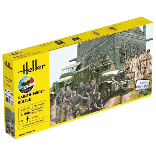 [HE52327] Starter Kit Bataille de Sainte Mère Eglise - Heller 52327 - 1/72