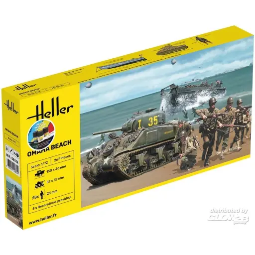 [HE52332] Kit De Démarrage Omaha Beach - Heller 52332 - 1/72