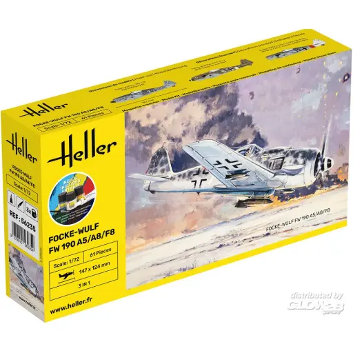 [HE56235] Kit De Démarrage FW 190 A5/A8/F8 - Heller 56235 - 1/72