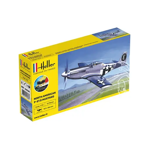[HE56268] Avion de chasse - P-51D Mustang - Heller 56268 - 1/72