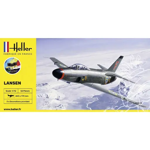 [HE56343] Kit de démarrage - Avion Lansen - Heller 56343 - 1/72