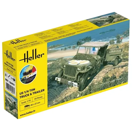 [HE56997] Camion & Remorque US 1/4 - Heller 56997 - 1/72