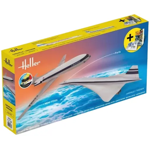 [HE52333] Kit démarrage - Caravelle + Concorde - Heller 52333 - 1/100