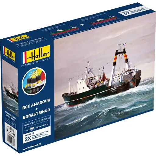 [HE55608] Kit de démarrage - Roc Amadour + Bodasteinur Twinset - Heller 55608 - 1/200
