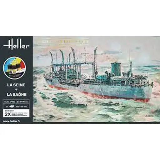 [HE55050] Kit de démarrage - la Seine + La saone Twinset - Heller 55050 - 1/400
