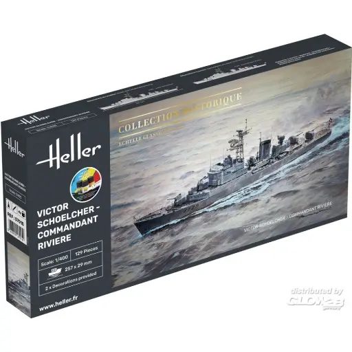 [HE57015] Kit De Démarrage Victor Schoelcher - Commandant Rivière - Heller 57015 - 1/400