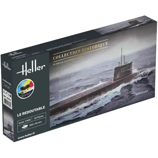 [HE57075] Starter Kit U-Boot S/M Redoutable - Heller 57075 - 1/400