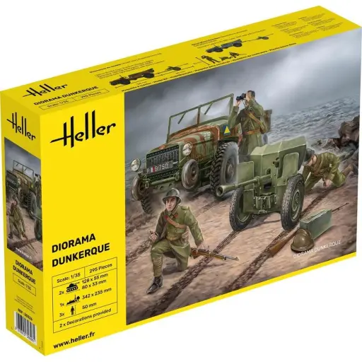 [HE30326] Diorama Dunkerque - Militaire - Laffly - Heller 30326 - 1/35