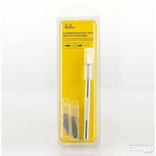 [HE99009] Scalpel en aluminium à lame finement pointue - HELLER 99009
