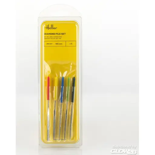 [HE99005] Jeu de limes diamantées 100 mm - HELLER 99005