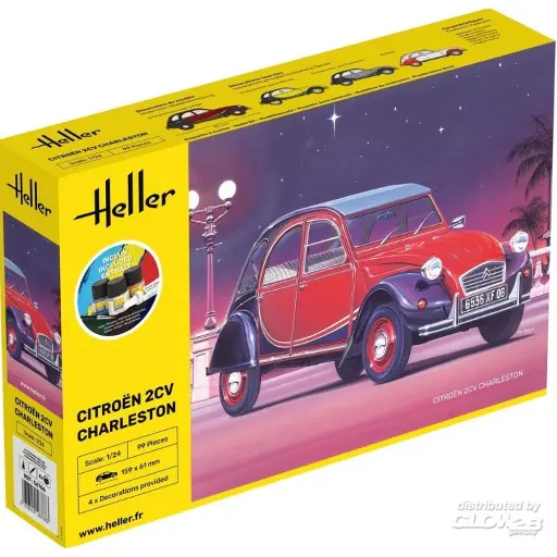 [HE56766] Citroen 2CV Charleston - HELLER 56766 - 1/24