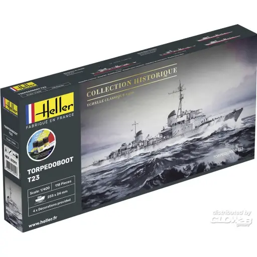 [HE57011] Torpedoboot T23  - Heller 57011 - 1/400