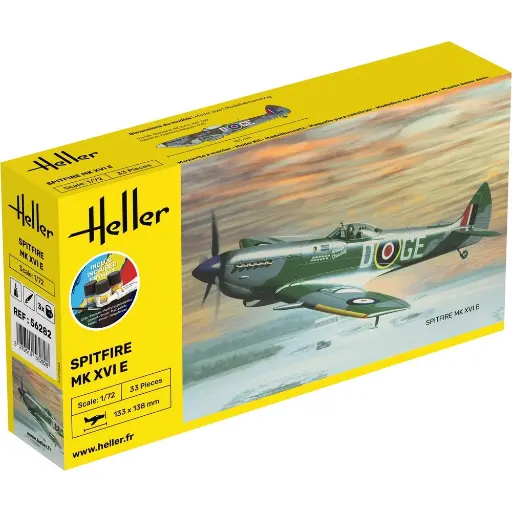 [HE56282] Starter kit Spitfire MK XVI E - Heller 56282 - 1/72