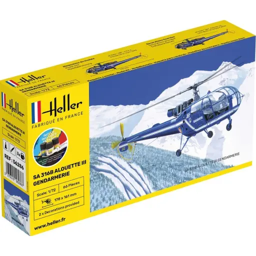 [HE56286] Alouette III Gendarmerie - HELLER 56286 - 1/72