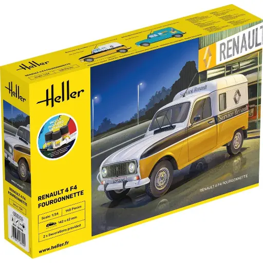 [HE58700] Starter Kit Renault 4 fourgonnette F4 - Heller 58700 - 1/24