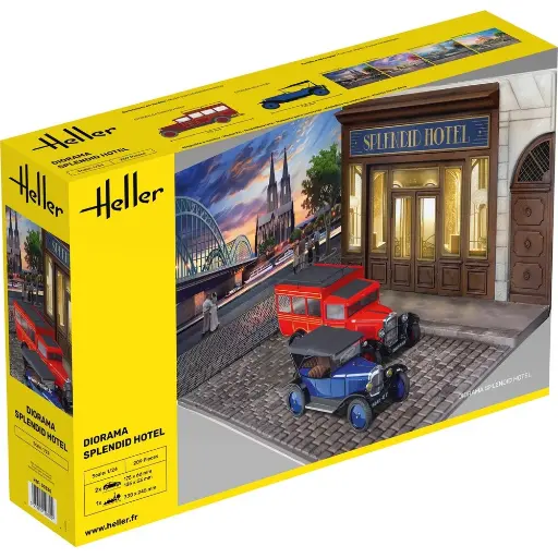 [HE50330] Diorama Splendid Hôtel - Heller 50330 - 1/24