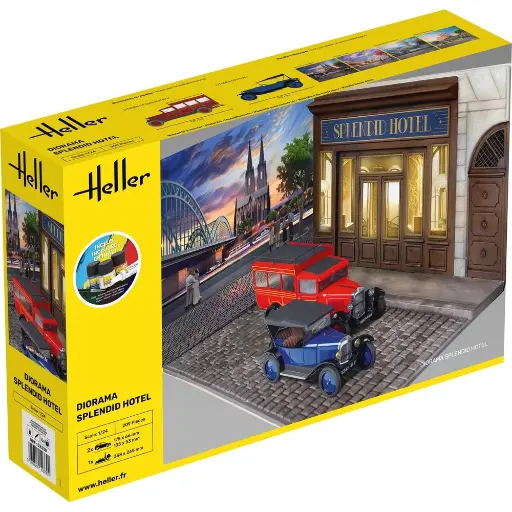 [HE52330] Starter Kit Diorama Splendid Hôtel - Heller 52330 - 1/24