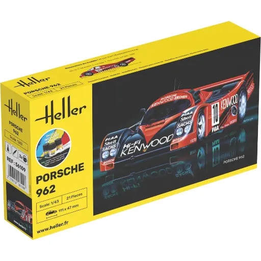 [HE56109] Porsche 962 - Heller 56109 - 1/43