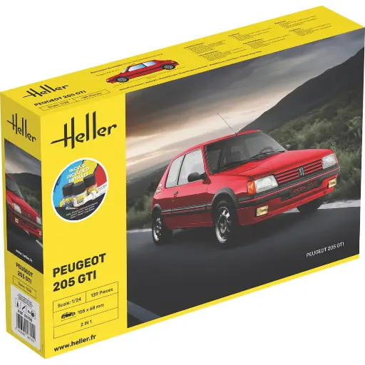 [HE58705] Starter Kit Peugeot 205 GTI - Heller 58705 - 1/24